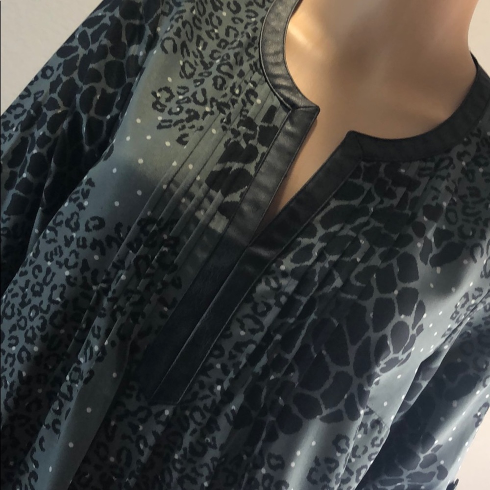 Animal Print Pullover Top
